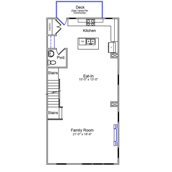 2D floor plan layout of this home in Renaissance at White Oak, Garner, NC (Image 4). 2D floor plan layout of this home in Renaissance at White Oak, Garner, NC (Image 4).