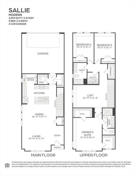 Our fabulous end unit Sallie floor plan is filled with windows that flood this home with natural light!
