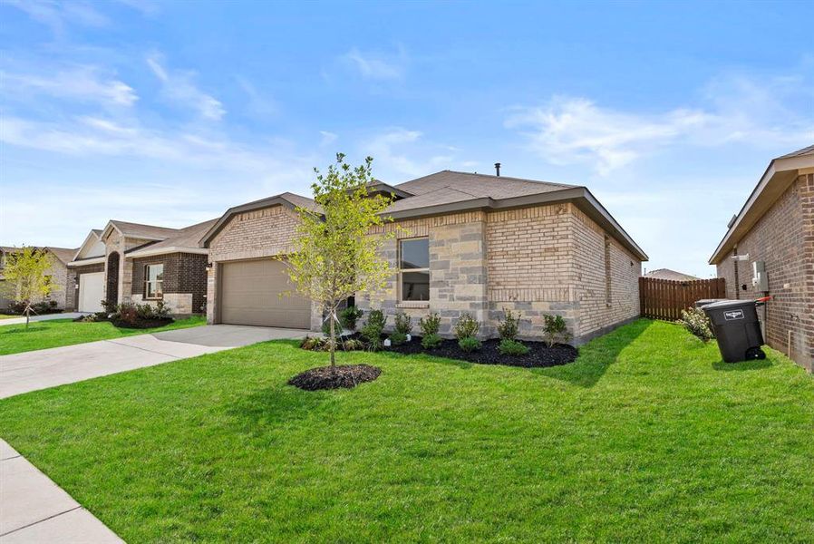 Front exterior of a new home in Terra Trace, Fort Worth, TX, highlighting curb appeal (Image 2).