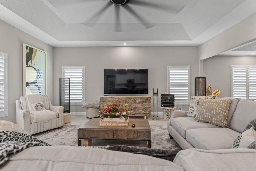 Furnished interior view inside a new home in Grande Hammock, Vero Beach (Image 9). Furnished interior view inside a new home in Grande Hammock, Vero Beach (Image 9).
