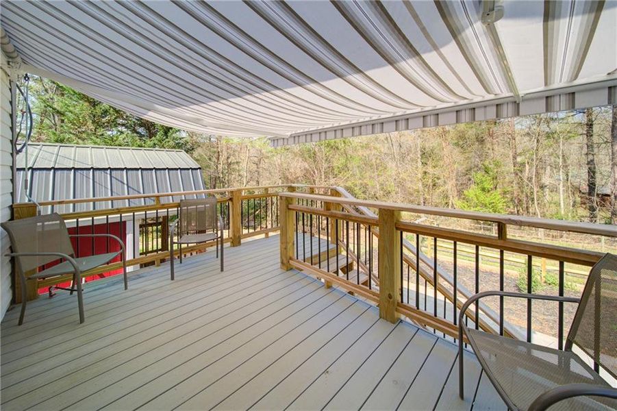 Exterior details and patio area of a home in , Blue Ridge (Image 19).