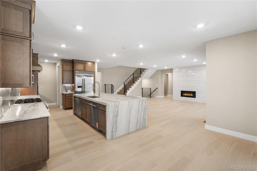 Furnished interior view inside a new home in Autograph at Lyric, Lone Tree (Image 9).