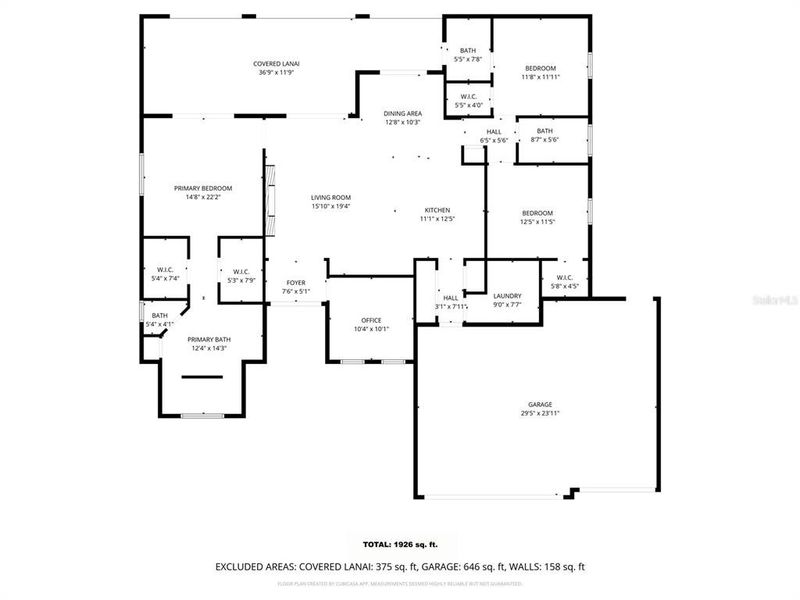 2D floor plan layout of this home in , Cape Coral, FL (Image 5). 2D floor plan layout of this home in , Cape Coral, FL (Image 5).