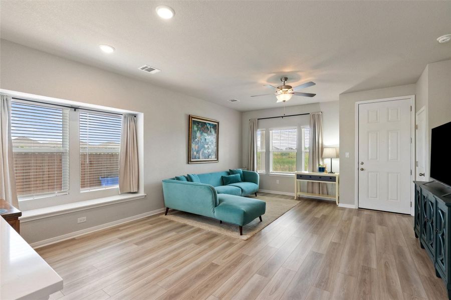 Furnished interior view inside a new home in Sorento, Pflugerville (Image 10). Furnished interior view inside a new home in Sorento, Pflugerville (Image 10).