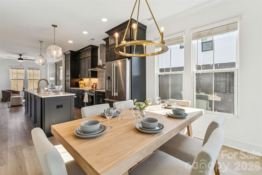 Furnished interior view inside a new home in , Charlotte (Image 17).