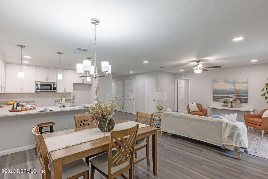 Furnished interior view inside a new home in , Jacksonville (Image 20).