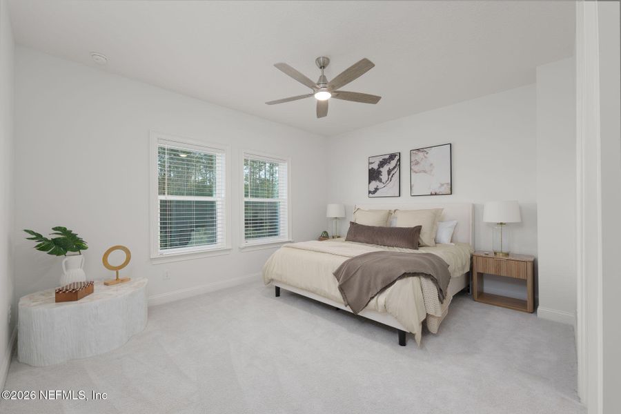 Furnished interior view inside a new home in Nocatee, Ponte Vedra (Image 63). Furnished interior view inside a new home in Nocatee, Ponte Vedra (Image 63).