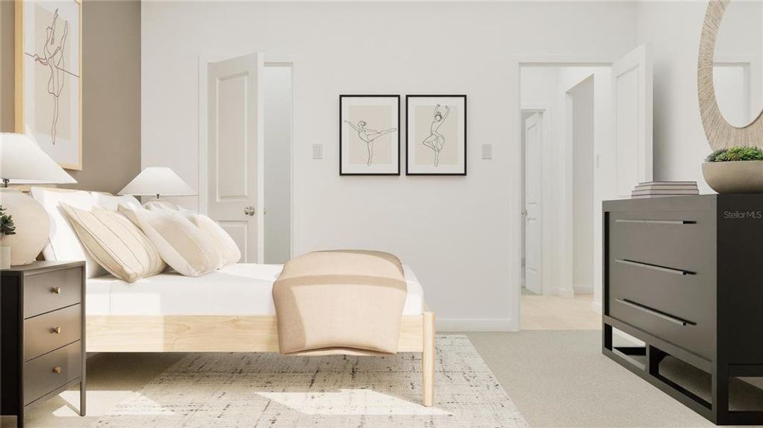 Furnished interior view inside a new home in , Clermont (Image 15).