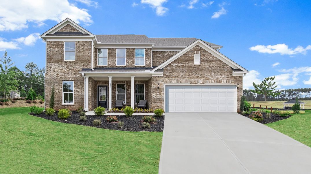 Representative exterior photo of a completed home built from the Frazier by Pulte Homes in Anderson Point Estates, McDonough, GA (Image 22).