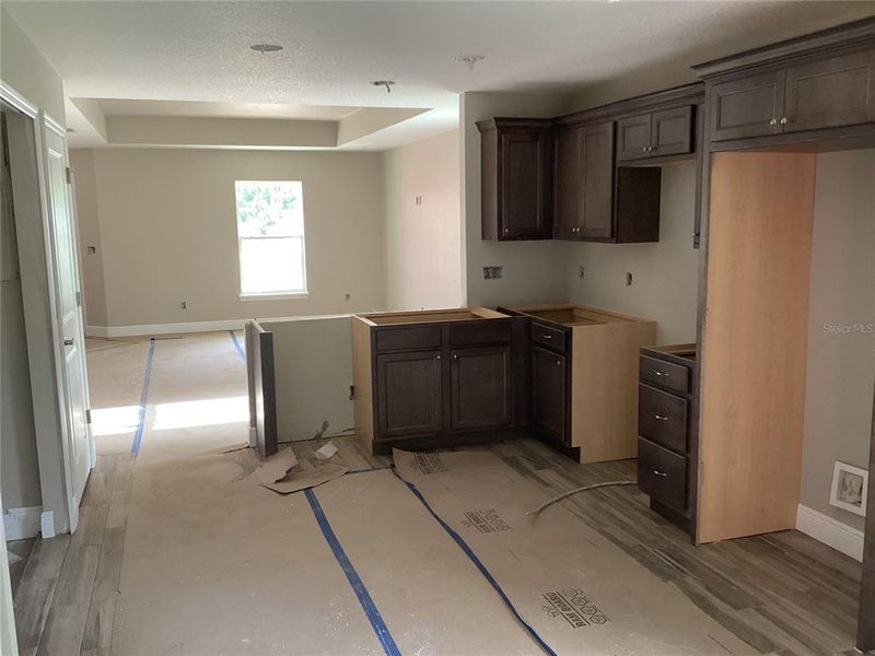 Kitchen under construction