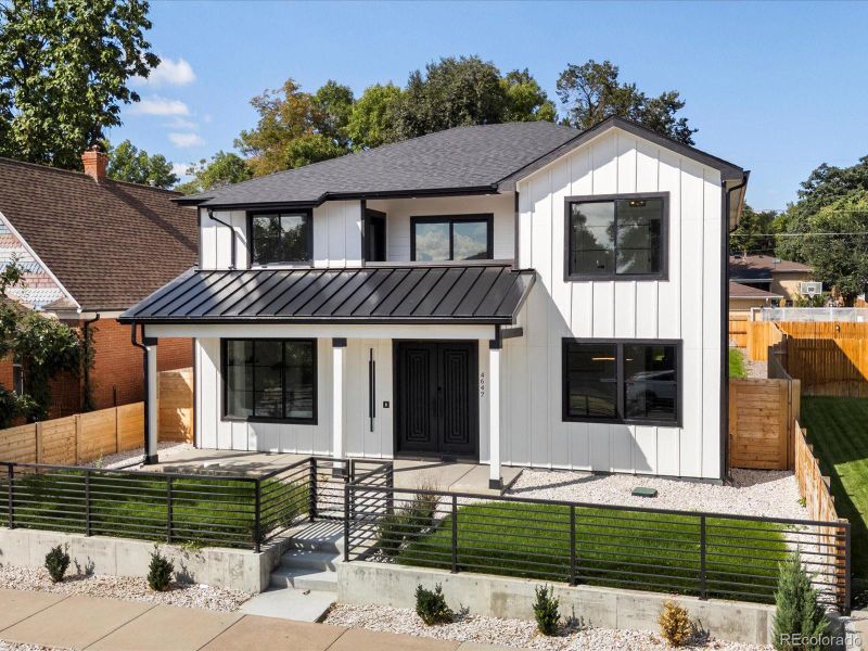 Front exterior of a new home in , Denver, CO, highlighting curb appeal (Image 1). Front exterior of a new home in , Denver, CO, highlighting curb appeal (Image 1).