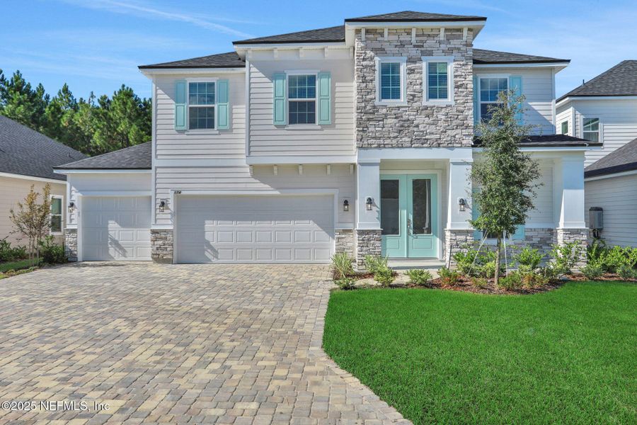 Exterior details and patio area of a home in Silver Landing at SilverLeaf, St. Augustine (Image 19). Exterior details and patio area of a home in Silver Landing at SilverLeaf, St. Augustine (Image 19).