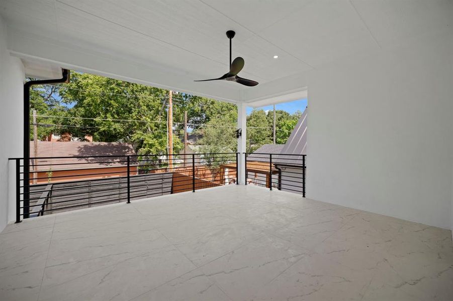 Exterior details and patio area of a home in , Dallas (Image 19).
