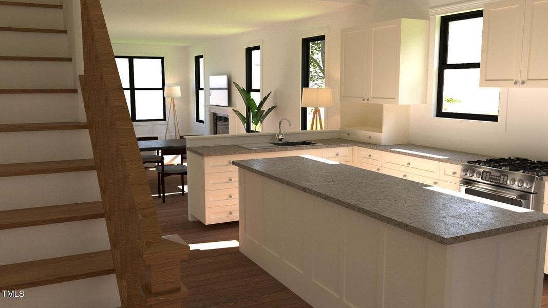 Marigold Plan Kitchen Rendering