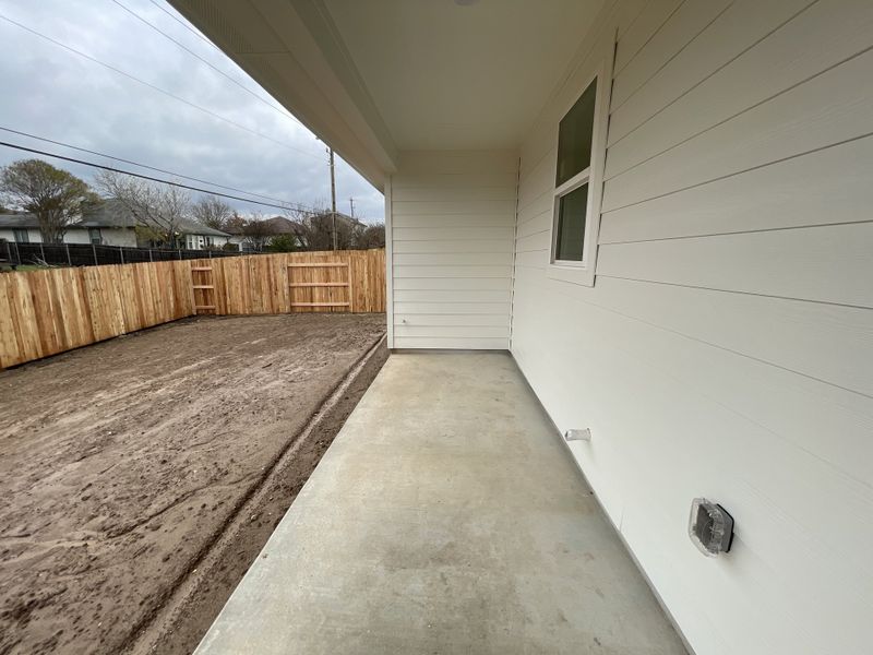 Covered patio