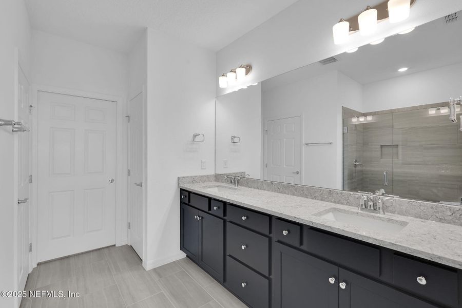 Furnished interior view inside a new home in Del Webb Wildlight, Yulee (Image 12).