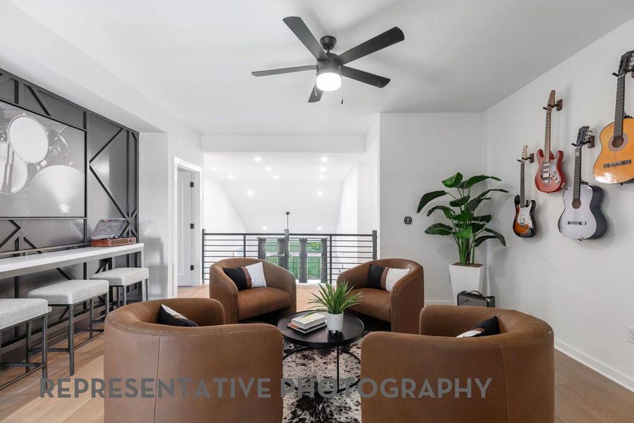 Furnished interior view inside a new home in Easton Park, Austin (Image 29).