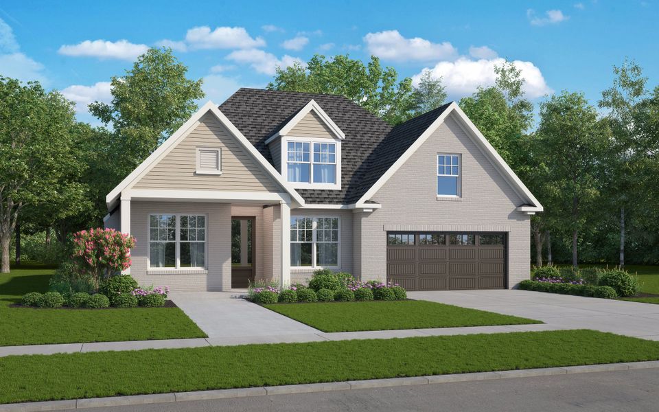 Representative exterior photo of a completed home built from the Nelson by Grant & Co in Twin Oaks, Oakland, TN (Image 1).