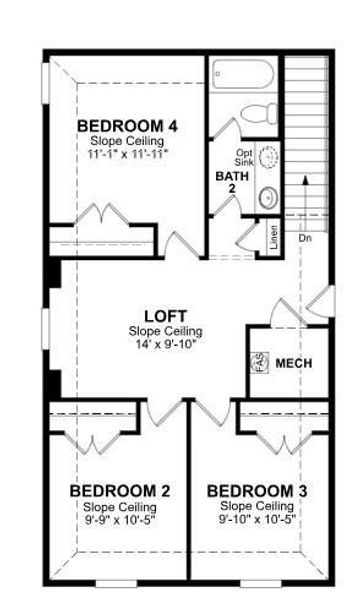 Beazer Homes Wildcat Ranch Berkshire Floorplan.