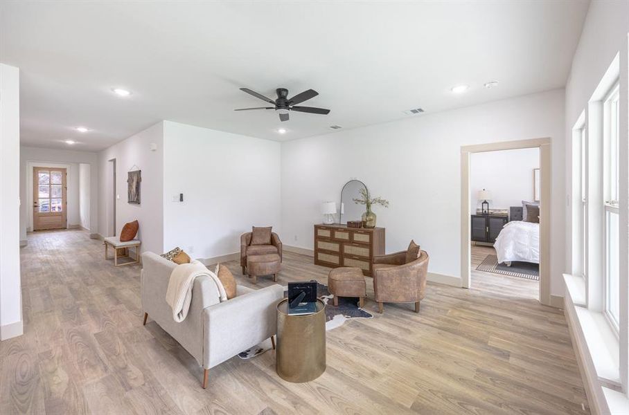 Furnished interior view inside a new home in , Fort Worth (Image 8). Furnished interior view inside a new home in , Fort Worth (Image 8).