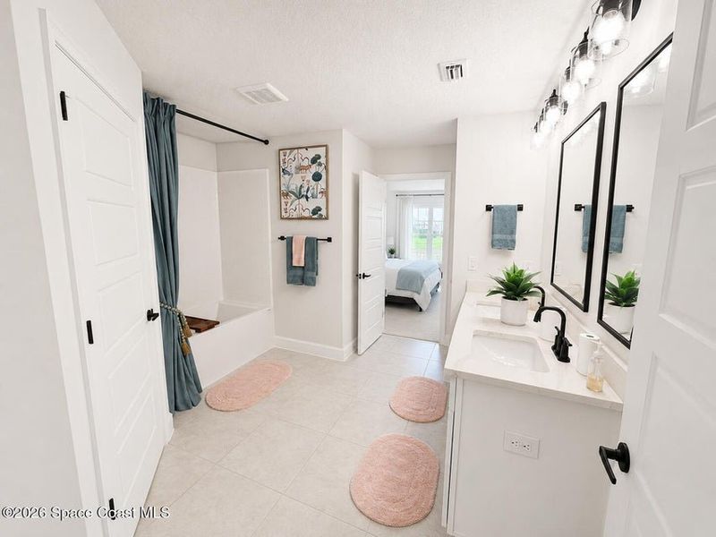 Furnished interior view inside a new home in St. John's Preserve, Palm Bay (Image 11).