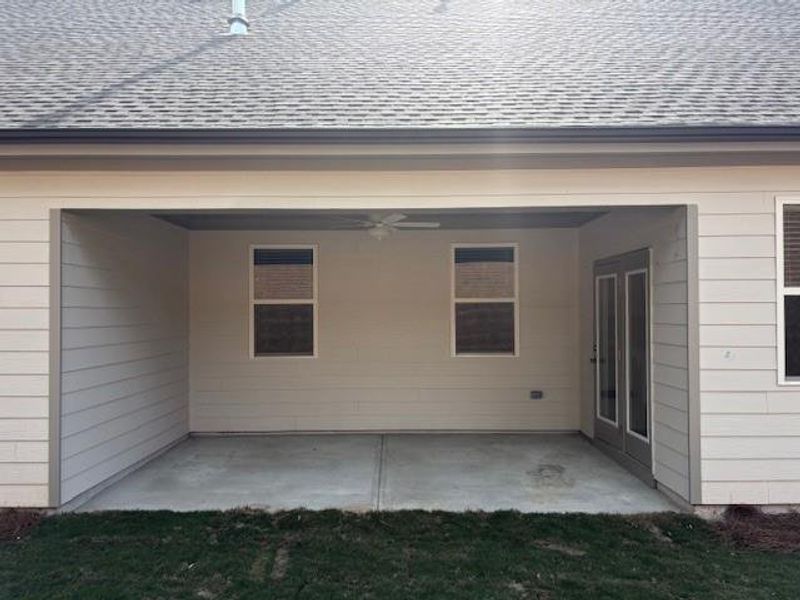 Exterior details and patio area of a home in Wellington Estates, Madison (Image 3).