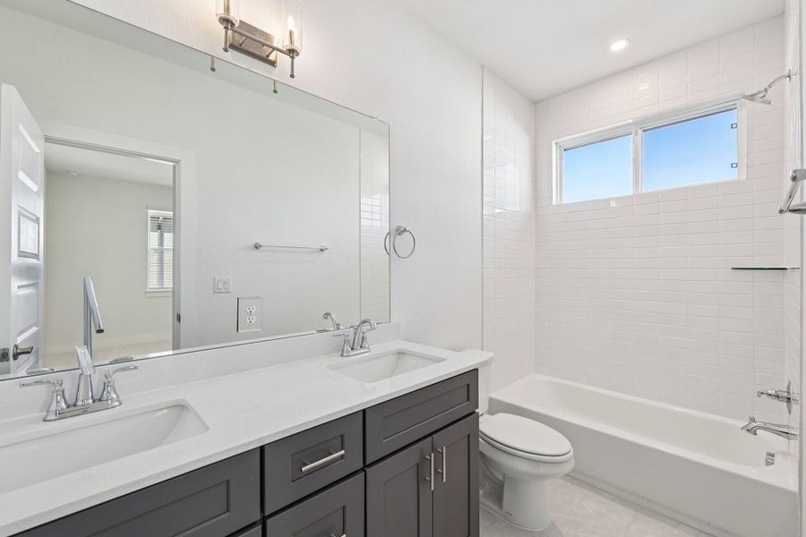Furnished interior view inside a new home in Koenig Townhomes, Austin (Image 11).