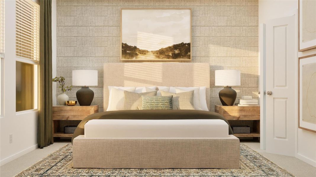 Furnished interior view inside a new home in Pelly Place, Baytown (Image 10).