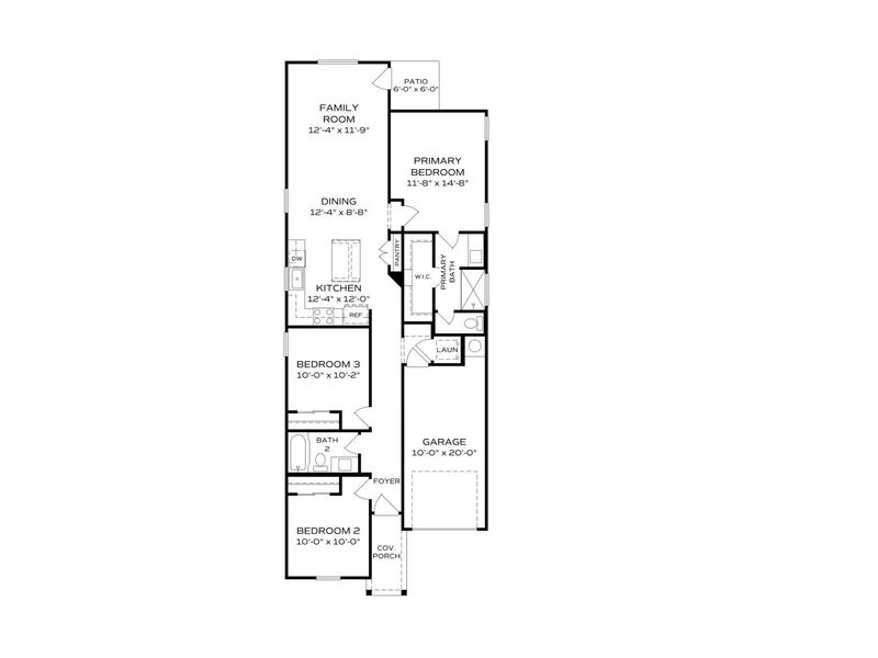 2D floor plan layout for the The Savannah A by Davidson Homes LLC in South Ranch Southern Collection, Prescott, AZ (Image 3). 2D floor plan layout for the The Savannah A by Davidson Homes LLC in South Ranch Southern Collection, Prescott, AZ (Image 3).