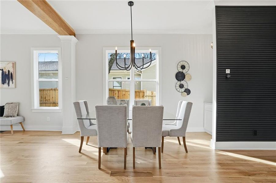 Furnished interior view inside a new home in , Atlanta (Image 8).