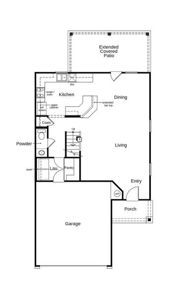2D floor plan layout of this home in Salerno - Heritage Collection, Round Rock, TX (Image 3). 2D floor plan layout of this home in Salerno - Heritage Collection, Round Rock, TX (Image 3).