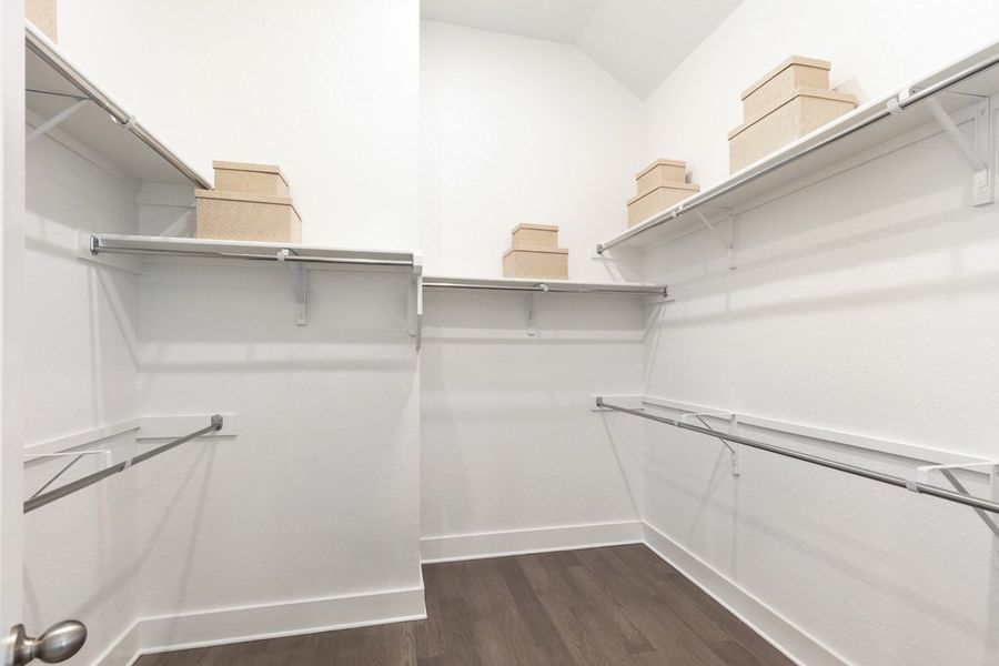 Representative Primary Closet - some options shown Representative Primary Closet - some options shown