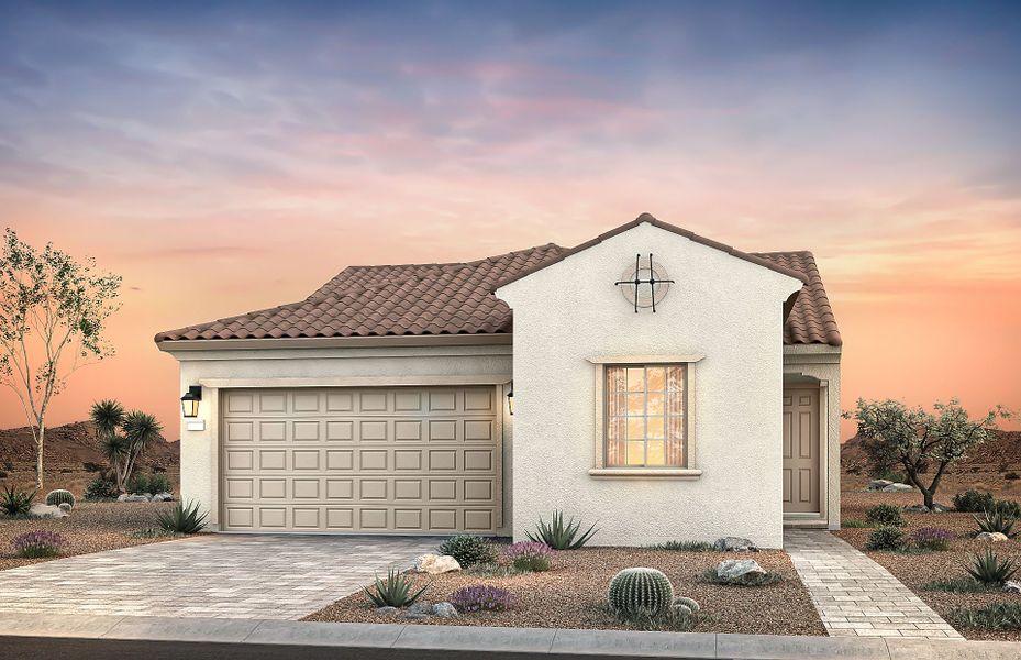 Representative exterior photo of a completed home built from the Audrey by Del Webb in Sun City Festival, Buckeye, AZ (Image 1). Representative exterior photo of a completed home built from the Audrey by Del Webb in Sun City Festival, Buckeye, AZ (Image 1).