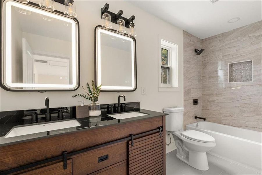 Furnished interior view inside a new home in , Atlanta (Image 12). Furnished interior view inside a new home in , Atlanta (Image 12).