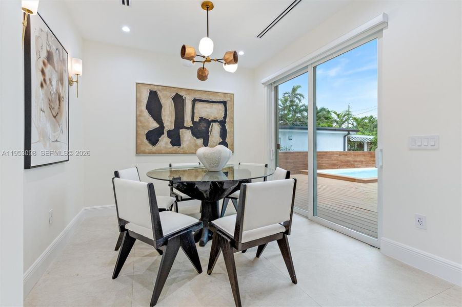 Furnished interior view inside a new home in , Miami (Image 11).