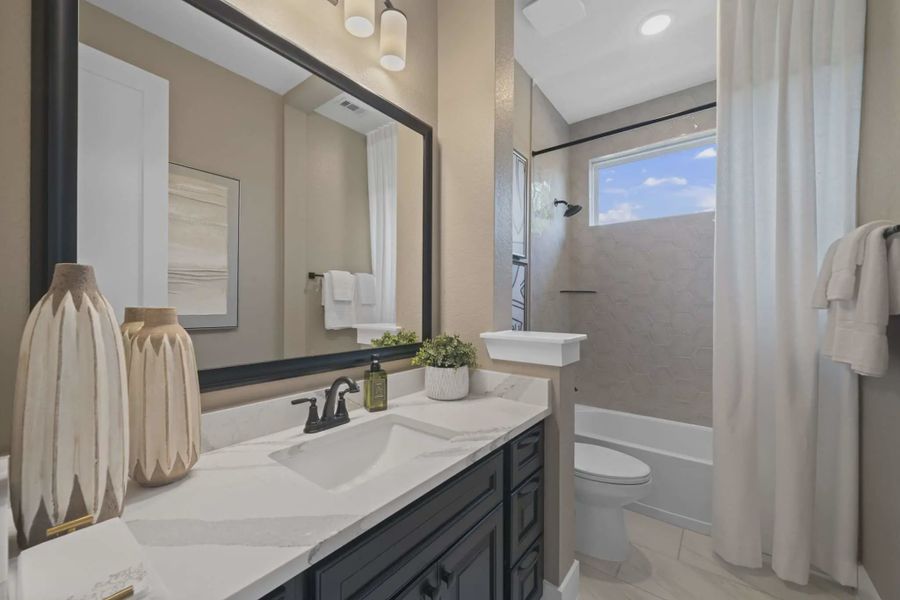 Furnished interior view inside a new home in The Highlands, Porter (Image 10).