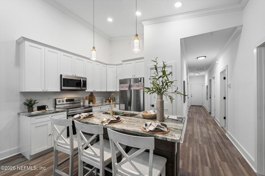 Furnished interior view inside a new home in , Jacksonville (Image 11).