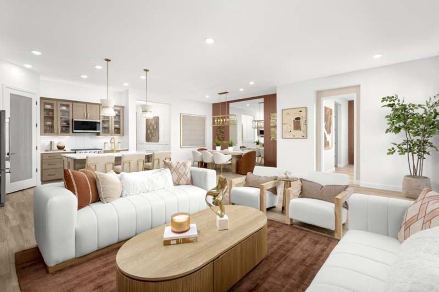 Representative furnished interior of a home built from the Azure by Mattamy Homes in Silverbell Ridge, Tucson (Image 5). Representative furnished interior of a home built from the Azure by Mattamy Homes in Silverbell Ridge, Tucson (Image 5).