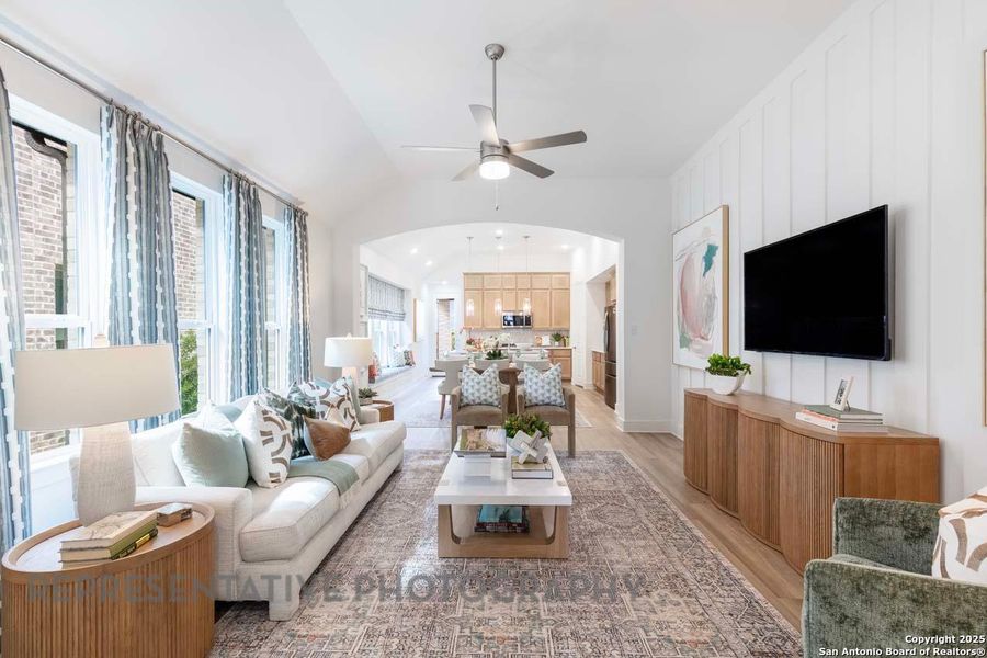 Furnished interior view inside a new home in Prominence, San Antonio (Image 39).