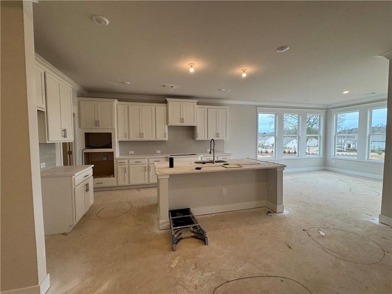 In-progress construction of a new home in Rosewood Lake Preserve, Hoschton, GA (Image 17).