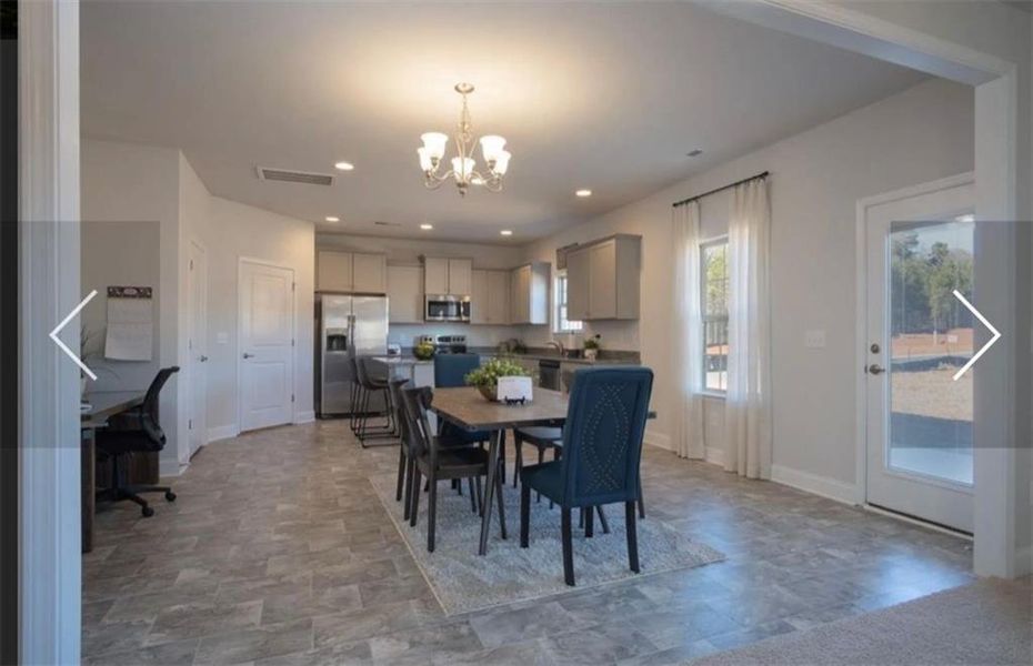 Furnished interior view inside a new home in Thunder Ridge, Dawsonville (Image 9).
