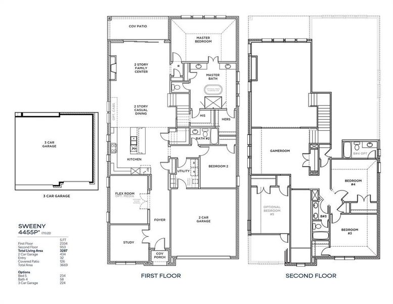 2D floor plan layout of this home in Brookhollow West, Prosper, TX (Image 2). 2D floor plan layout of this home in Brookhollow West, Prosper, TX (Image 2).