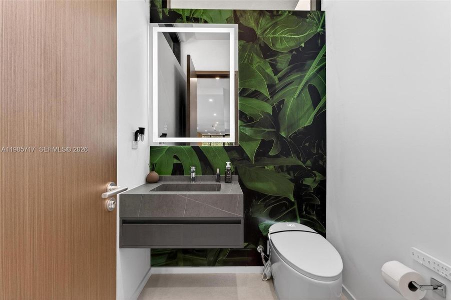 Furnished interior view inside a new home in , Miami (Image 9).