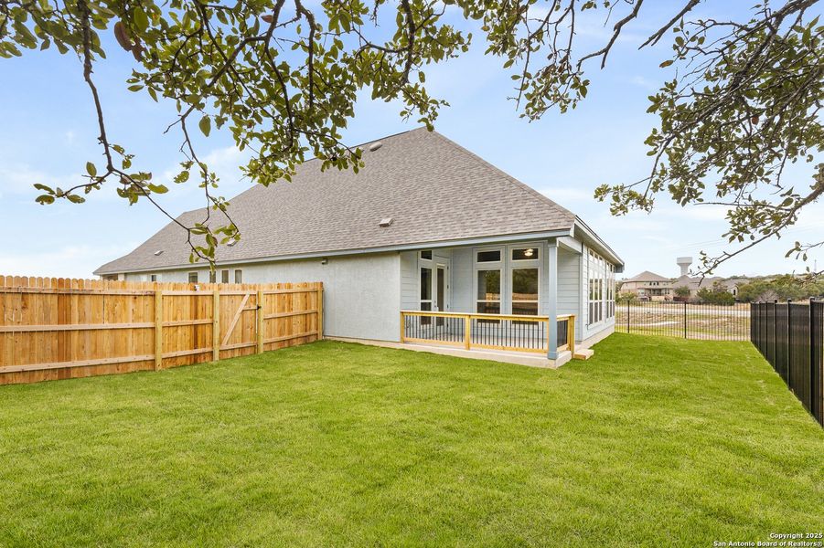 Exterior details and patio area of a home in Ventana, Bulverde (Image 3). Exterior details and patio area of a home in Ventana, Bulverde (Image 3).