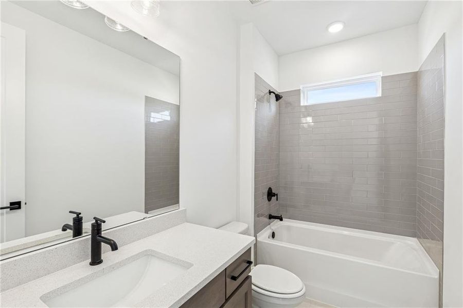 Furnished interior view inside a new home in Crescent Pointe at Great Sky, Canton (Image 9).