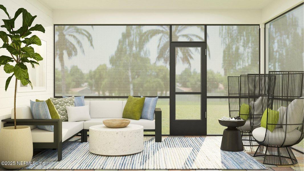 Furnished interior view inside a new home in Silver Falls Single Family at SilverLeaf, St. Augustine (Image 20).