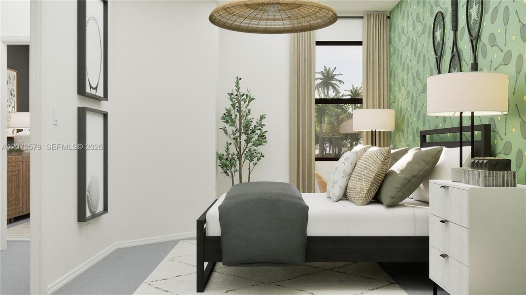 Furnished interior view inside a new home in Pineland Crest, Miami (Image 8).