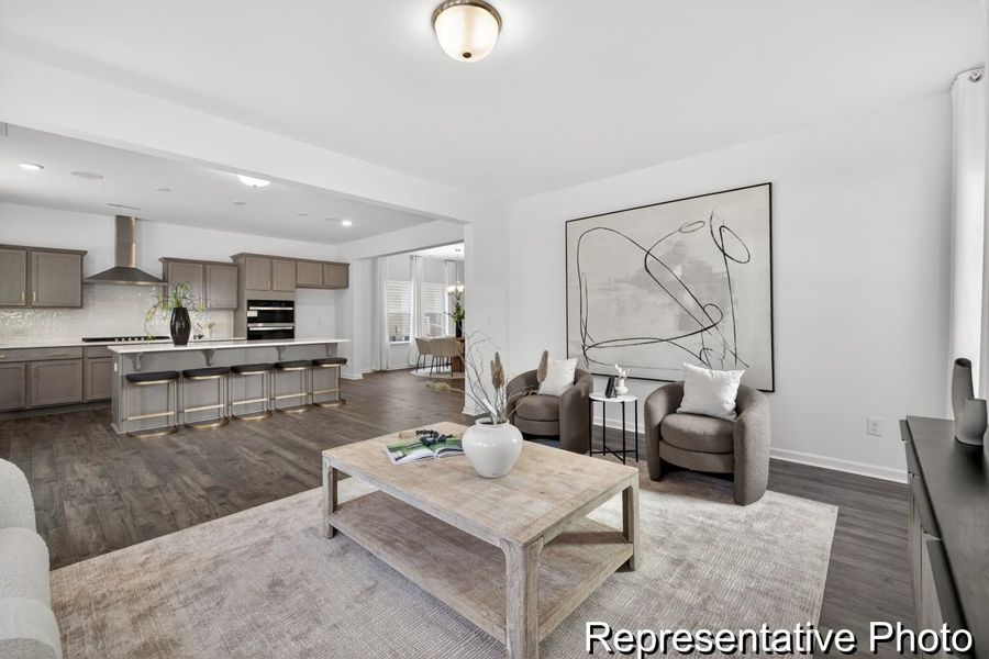 Furnished interior view inside a new home in Morgan Hills, Albemarle (Image 9).