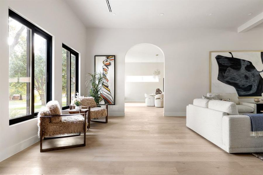 Furnished interior view inside a new home in , Dallas (Image 14).