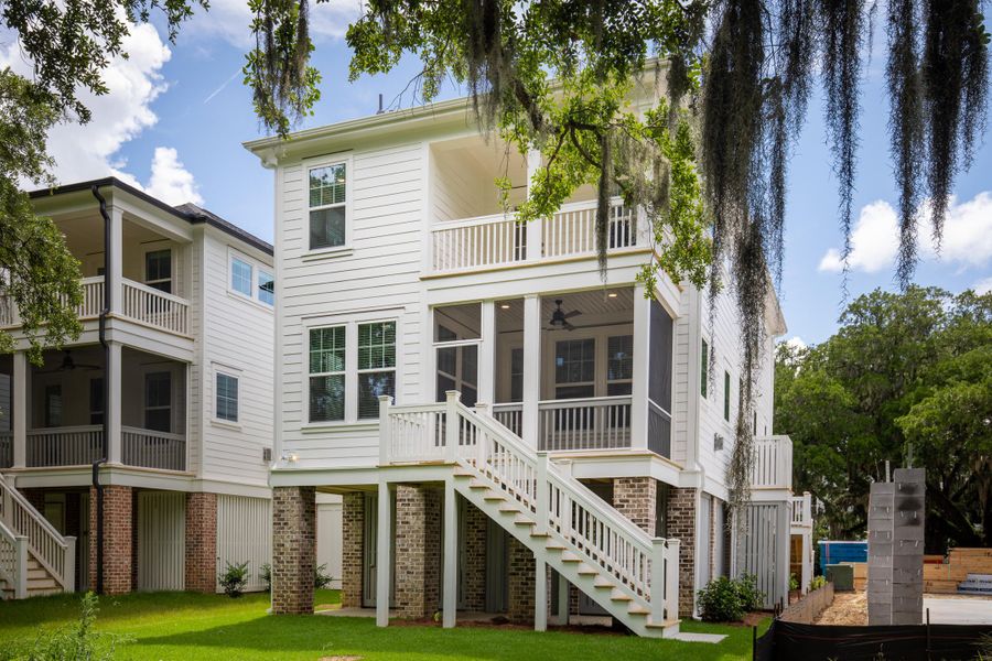 Front exterior of a new home in Central Park, Charleston, SC, highlighting curb appeal (Image 17).
